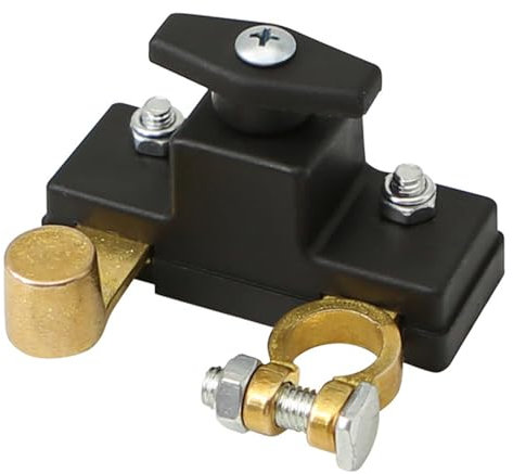 Interrupteur de coupure de batterie voiture, interrupteur déconnexion la batterie la voiture, coupure 12 V 24 V, anti-fuite pour véhicule universel