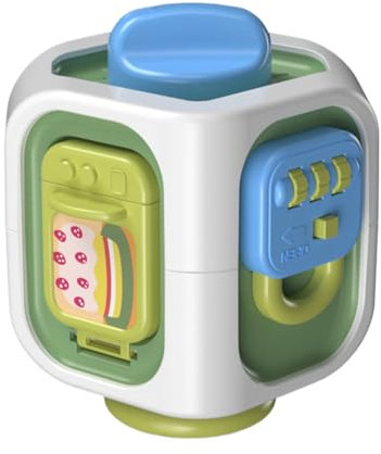 Beschäftigter Baby-Würfel, Aktivitätswürfel für Babys – Spielzeug für die Feinmotorik, Fidget Interactive Fine Motor Educational Sensory Activity Cube für Kinder Mädchen Baby Travel