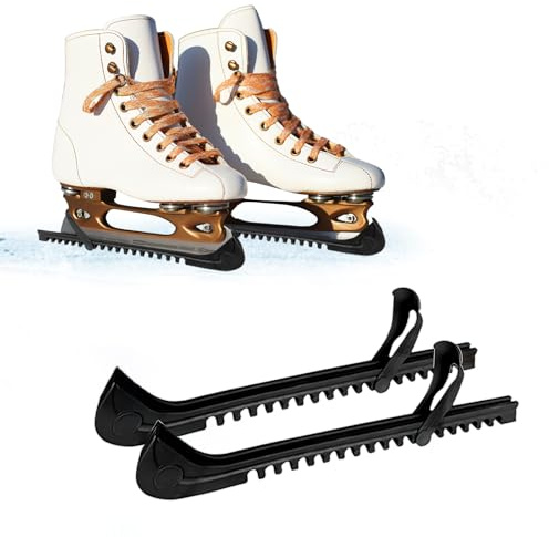 panemy Figure Skating Skating Black 1 Pair Adjustable Ice Skate Protectors Ice Hockey for Adults and Children, Ice Hockey and Figure Skating Shoes Accessories