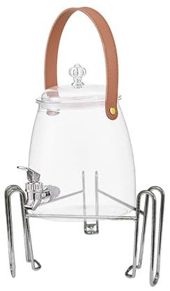 kesurpae Vattenkanna med kran, isdryck, iste utomhus, håller drycker samtidigt som det ger enkel åtkomst genom kranen, förseglad kall vattenkokare, ställ drycker för fest, hem, Rensa, 15L