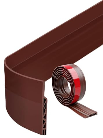 Oderra Burlete Puerta 100cm TPE Marrón Autoadhesivo Térmico