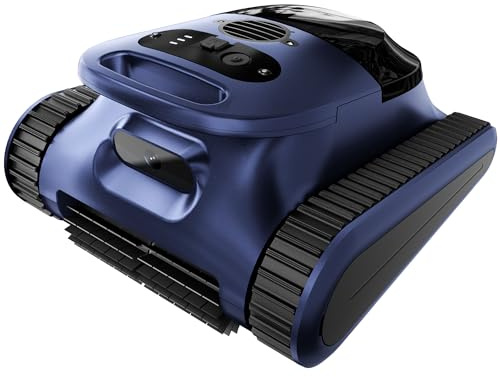 (2026 New) Robotic Pool Cleaner - Pool Vacuum 180W Brushless Motor, 45,000Pa Suction, Wall Climbing, AI-Powered Path Sonar Navigation, 3 Modes Robot for Inground & Above-Ground Pools Up to 2150 Sq. Ft