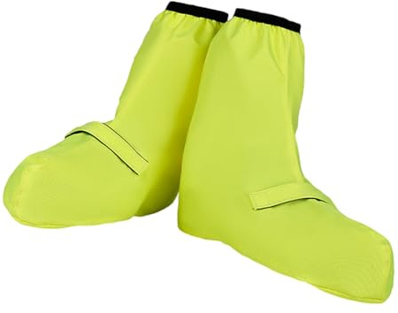 Snorvixre Funda impermeable para zapatos de ciclismo de alta densidad y cinta reflectante. Seguridad durante la conducción nocturna. Cierre de fácil acceso. Protección impermeable para nudillos