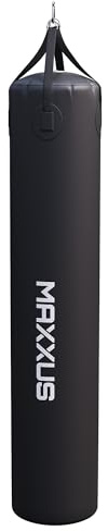 MAXXUS® Sac de Frappe 120/150 cm, Eau et air, Pompe Incluse | PVC de 7 mm, pression d’eau et d’air réglable, Ø 30 cm, certifié CE pour entraînement des coups et pieds