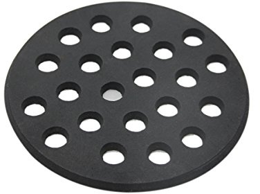 Dracarys Round Cast Iron Grate - BBQ High Heat Charcoal Plate for Medium Big Green Egg - Kamado Joe Grill Replacement Parts - Fire Cooking Grate Accessories - 6.5 Inch MFGC