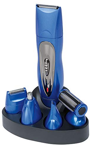 ProfiCare PC-BHT 3015 5-in-1 Beard/Hair Trimmer, Razor, Body Groomer, Precision Trimmer and Nose/Ear Hair Remover, Battery Operated, Wet/Dry Function
