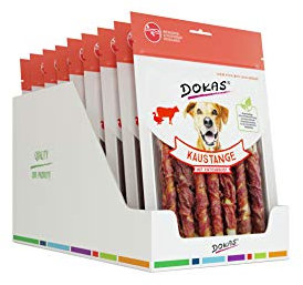 DOKAS Kaustange mit Entenbrust – Getreidefreier Premium Kausnack für Hunde – 9 x 200 g