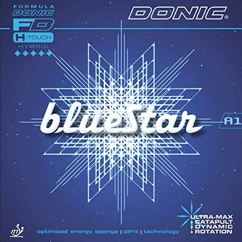 Donic Bluestar A1 Table Tennis Rubber (Max, Red)