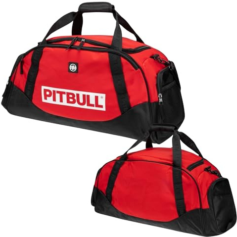 Borsa sportiva per uomo e donna Pit Bull West Coast Borsa da viaggio Pitbull Sport, Colore: rosso, Universale