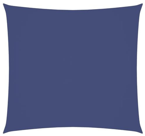 vidaXL Sonnensegel, Sonnenschutz Wasserfest Quadratisch, UV Schutz Sichtschutz für Terrasse Balkon Garten, Windschutz Regenschutz, Blau Oxford-Gewebe