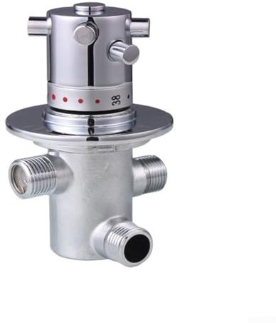 Robinet mitigeur thermostatique en laiton chromé pour lavabo, cuisine, salle de bain, toilettes