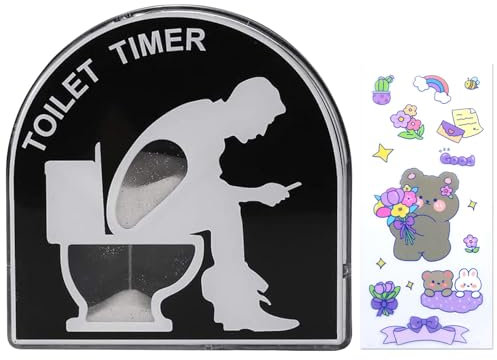 5 Minutes Sablier,Hourglass,Sablier de Toilette,Minuterie Horloge de Sable,Sablier Enfant,Minuterie de Sablier de Toilette,Horloge de Sable Innovante,Sablier de Toilette Créatif,Sablier Decoratif