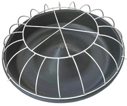 Qianly Chicken Feeder Food Dispenser Dispensing feed Tray Poultry feed Bucket for Geese, 20 holes