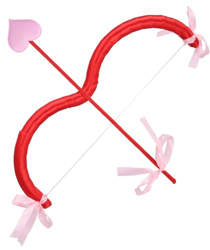 TOYZFRIENDY Ensemble Arc et Flèches de Cupidon en Mousse Léger Flèches Décoratives pour Costume et Cosplay Accessoires pour Fête Saint-Valentin Performance Scolaire et Déguisement