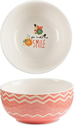 Pavilion Gift Company 74109 Bloom by Amylee Weeks Decorative Bowl, Multicolored