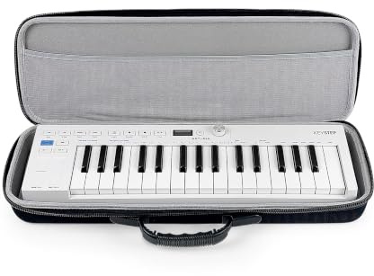 Analog Cases Pulse Case for Arturia KeyStep, Native Instruments M32 or comparable midi Controllers (Transport case Made of Durable, Moulded EVA/Nylon, with Robust Rubber Handle), Black
