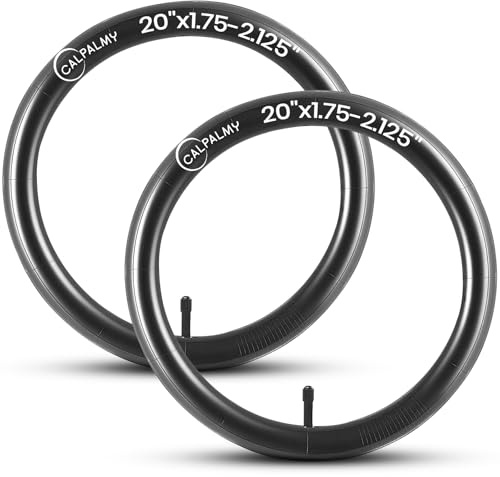 CALPALMY (2-Pack) 20 x 1.75/1.95/2.125 Kids Bike Inner Tubes - Inner Tube Replacement with 32mm Schrader Valve, Compatible with Titan Racing Junior Range and Most 20-Inch Bike Tires