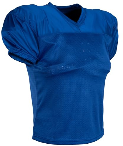 Champro Boys' Preseason Practice Mesh Youth Football Jersey, Royal, Medium