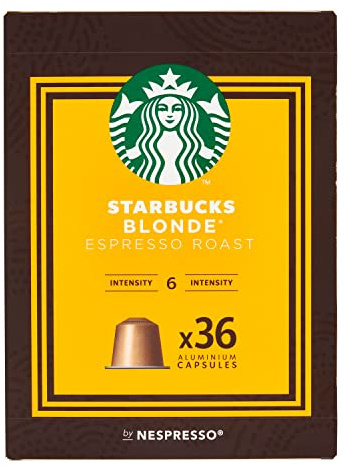 Starbucks Blonde Espresso Roast Big Pack für Nespresso (1 x 36 Kapseln)