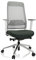 hjh OFFICE 790022 Profi Bürostuhl CHIARO T2 Stoff, ergonomischer Drehstuhl, Sitzhöhe & -Tiefe verstellbar, Netzrücken, Dunkelgrün/Grau