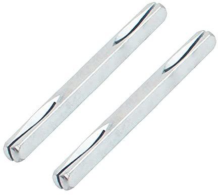 SagaSave Spindelstång för dörrhandtag, 2 st universell fyrkantig delad spindelstång, stålspindelstång, ersättning för fönster- och dörrhandtag (8 mm x 140 mm)
