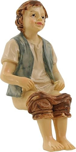 FADEDA Toilet Seater Small Height 6 cm Hand Painted Detailed Nativity Scene Figures Christmas Table Decoration Nativity Accessories