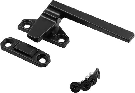 Prime-Line H 38218 Right-Handed, Matte Black, Casement Locking Handle with Offset Base (Single Pack)