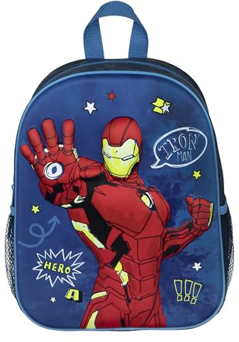 Undercover - Avengers 3D Rucksack - Hochwertiger Kinderrucksack mit Avengers Motiv - Verstellbare Schultergurte - Geräumiges Hauptfach - Mit seitlichen Netztaschen - ab 4 Jahren