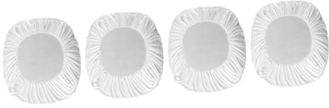 Ciieeo 4 Stück Blatt Bettlaken Tröster spannbettlaken Kinderbett cribsheet camasir makinesi spannbettlaken für duvets beddecke Simmons Tagesdecke Matratzenbezug Schutzhülle Baumwolle Weiß