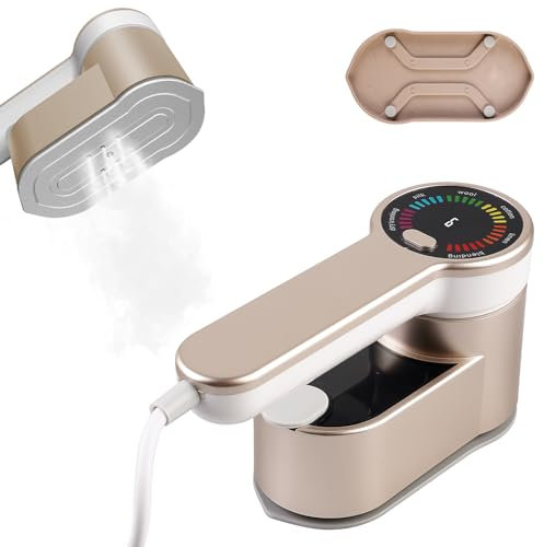 Dampfglätter Mini, Dampfbügeleisen, Reise Bügeleisen Mini, Tragbares Reisebügeleisen, Dampf Handdampfbügler, mit 120 ml Wassertank, für Zuhause und Reisegebrauch