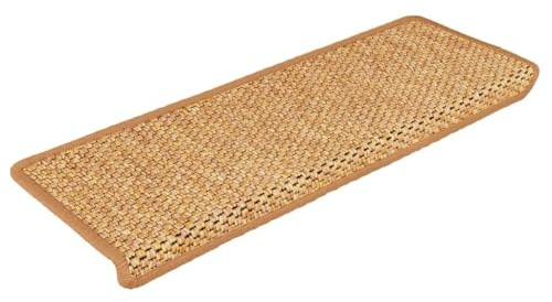 vidaXL Alfombra autoadhesiva Escalera sisal 30 uds 65x21x4 cm Sisal, peldaño de Escalera, Alfombra de peldaño de Escalera, Cubierta de peldaño de Escalera
