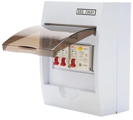 Cuadro Electrico, Cuadro Electrico Superficie Caja de distribución de energía 6Amp 16Amp 20Amp 32AmpMCB for distribución de Unidades de Consumo RCD + 6A 16A MCB de 40Amp 30mA 1 Unidad