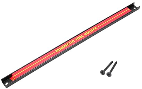 Barra magnetica per attrezzi, barra degli attrezzi magnetica – grande capacità per attrezzi, porta attrezzi in acciaio inox per riparazione auto, organizer salvaspazio per attrezzi per officina e