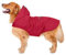 Zellar Hunderegenmantel mit Kapuze & Kragenloch & Sicheren Reflektierenden Streifen, Ultraleichte Atmungsaktive 100% wasserdichte Regenjacke für Mittelgroße bis Große Hunde, Rot, 6XL