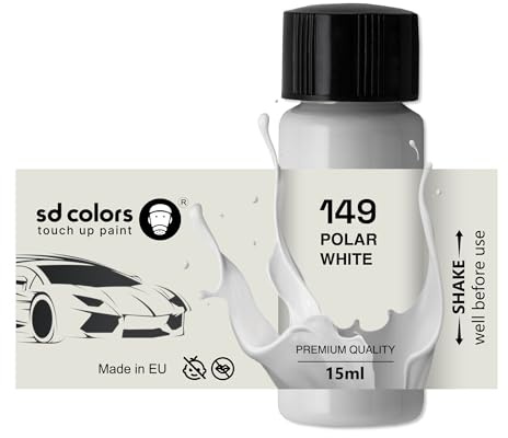 SD COLORS POLAR WHITE 149/9149 WEISS TOUCH UP PAINT PEN 15 ML (JUST PAINT)