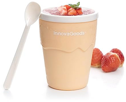 InnovaGoods V0103263 Vaso para Hacer Helados Y Granizados Con Recetas Frulsh