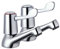 2Pcs Bathroom Taps Lever - 1/2 Basin Taps Bathtub Set with Metal Knobs Pillar Polished Chrome Plated - Traditional Design Twin Pair Hot Cold Water Mixer Sink with Ceramic Disc for Bathroom, Kitchen