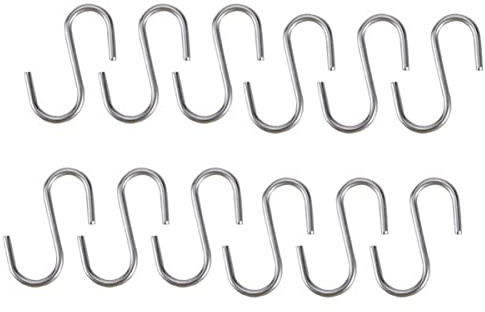 STOBAZA 10 Uds. De Cestas Cuchara para Ahumador Metal Mate Forma de Plata Navideña Comederos Pesados Lata de Cocina Árbol Ganchos Colgantes Plateados Libras. para Gancho Decoraciones