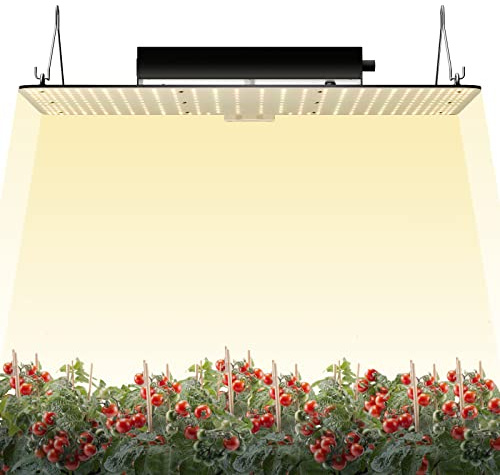 VEVOR 200 W dimbar växtlampa 30 x 40 x 12 cm LED växtlampa 544 x Samsung 281B fullt spektrum 26 000 lm ljusflöde, tillväxtlampa 760 nm infraröd våglängd, växthus, odlingstält balkong