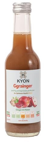 Ggrainger(pronounced Grainjer) - Ginger + Pomegranate + Apple + Lemon 250ml Grab 'n’ Go Glass Bottle in Pack of 24