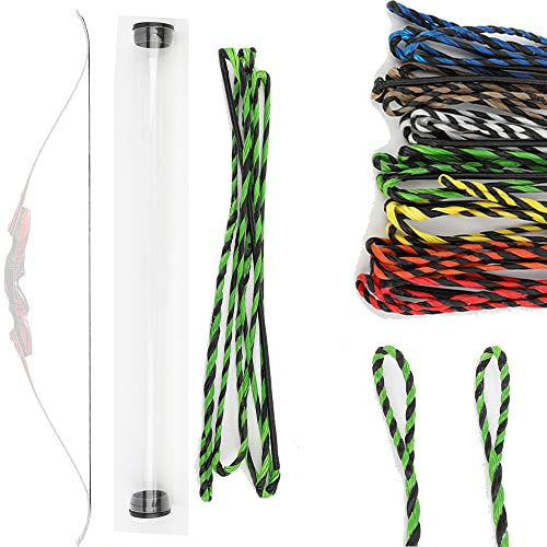wolfman Flämisch Twist Bogenschießen Recurve Bogensehne 40-67 Zoll 12 Strang Dyneema Ersatz Bogensehne für Traditionellen Bogen Recurvebogen Jagdbogen Langbogen