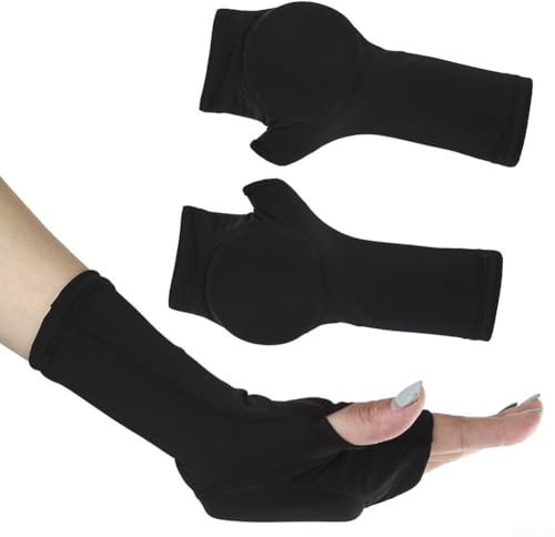 Besttoolifes Protector de mano para patinaje sobre hielo, protector de muñeca XS-XL, para adultos y niños, protector de mano de nailon para patinaje artístico, almohadilla de palma antigolpes, equipo