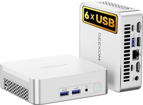 GEEKOM Mini PC XT12 Pro mit Intel i7-1280P, 3 Jahre Abdeckung, 16 GB RAM 512 GB SSD(Max. 2 TB), Mini Computer W-11 Pro für Home&Office, Quad-Display | 6*USB | 8K UHD
