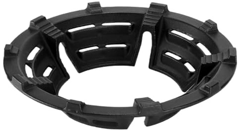 Stödram – köksring, hållbart järnhållare, vindtät matlagningsbas, enkel placeringsdesign, värmebeständiga tillbehör för spis, brännare, kaffekanna, 25,9 x 5,7 cm
