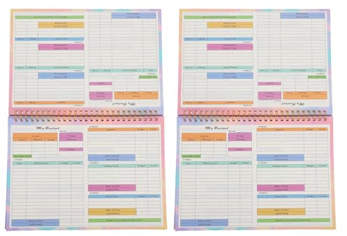 Operitacx Quaderno di Bilancio B5 da 2 Pezzi, Taccuino per Monitoraggio delle Spese e Organizzatore di Pagamento Bollette, Libro Contabile Portatile per Gestione Budget Giornaliero e Flusso