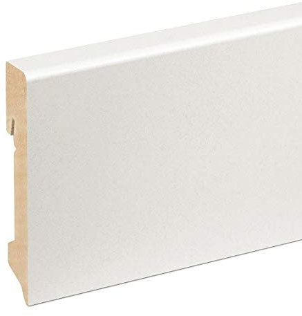 Gabiano - Zócalo (16 x 90 mm, laminado), color blanco