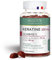 BIOCYTE Kératine Gummies Pousse Cheveux - Keratine, Vitamine E, Zinc, Selenium, Biotine - 60 Gummies Goût Fruits Rouges - Programme 30 jours