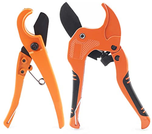 Glarks 2 máquinas de corte de tuberías de ruedas espinosas, con kit de máquinas de corte de tuberías de corte directo pex, herramientas de corte rápido de tuberías de una mano