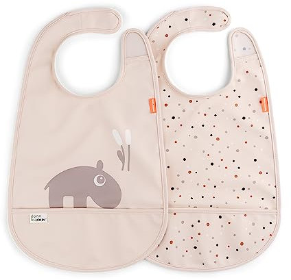 Done by Deer Baberos 2-pack Ozzo Rosa