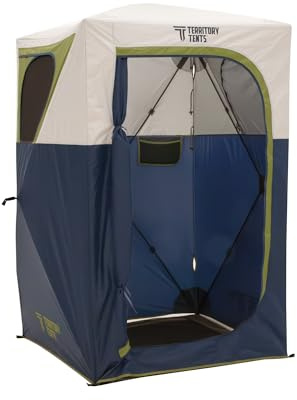 Territory Tents® Jet Set Privacy Shower Tent, Jet Set Framework, No Assembly, Camp Shower, Camp Restroom, Privacy Tent Shower, 78” x 62” x 62”, PT100DB